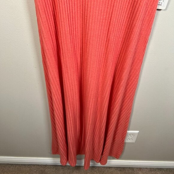 Soft Surroundings Santiago Maxi Dress Size Large Coral Reef Ribbed Vacation - Picture 8 of 10